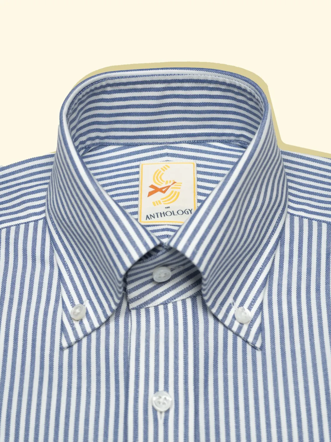 Store The Anthology Blue and White Lightweight Oxford Button-down Shirt