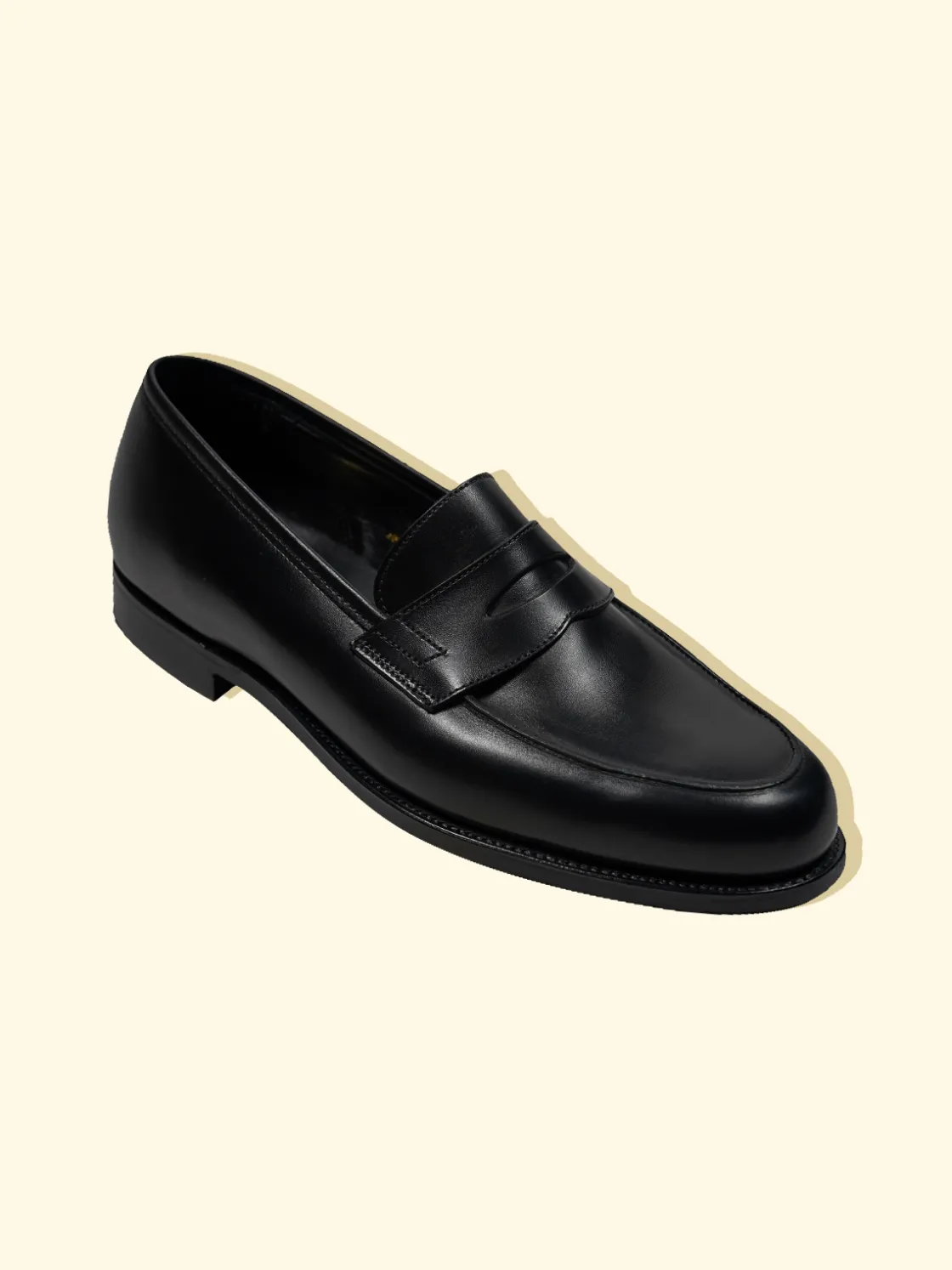 Shop The Anthology Bodley Penny Loafers by Crockett & Jones for - Black Calf
