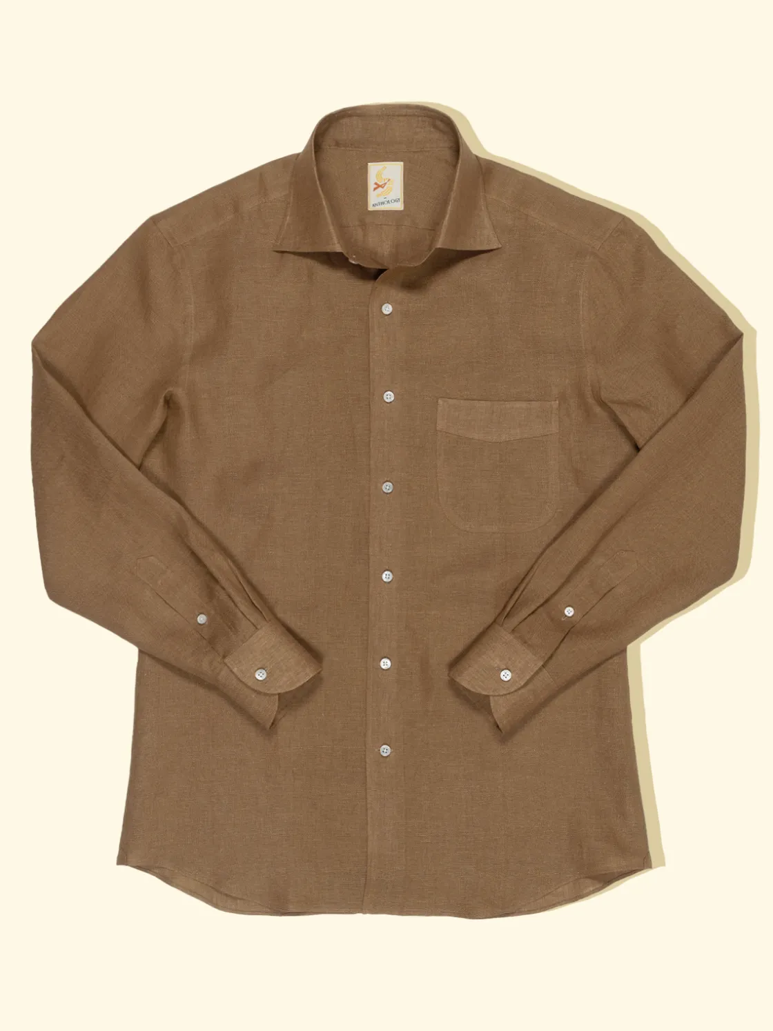 New The Anthology Cinnamon Linen Shirt